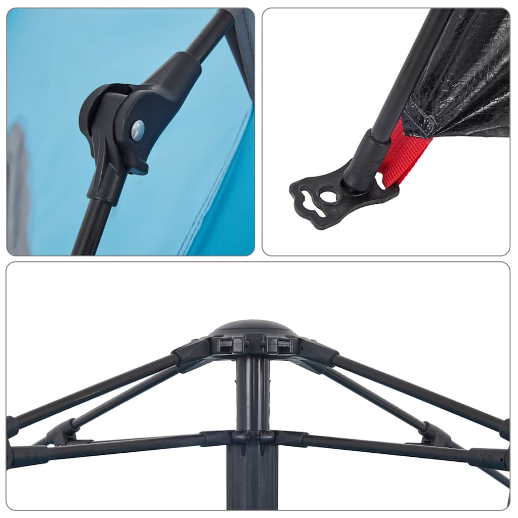 Σκηνή Κάμπινγκ με Θόλο 5 Ατόμων Ταχείας Απελευθέρωσης Μπλε