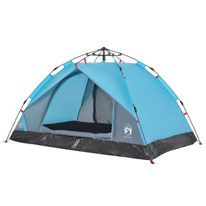 Σκηνή Κάμπινγκ με Θόλο 3 Ατόμων Ταχείας Απελευθέρωσης Μπλε