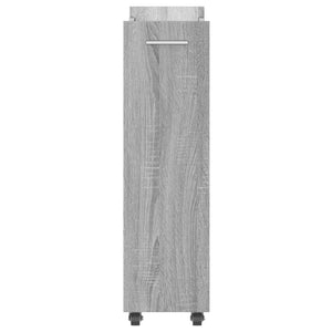 Έπιπλο με Ρόδες Γκρι Sonoma 60x22x79 εκ. από Επεξεργασμένο Ξύλο - Pakobazaar