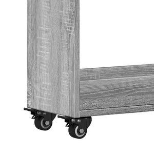 Έπιπλο με Ρόδες Γκρι Sonoma 60x22x79 εκ. από Επεξεργασμένο Ξύλο - Pakobazaar