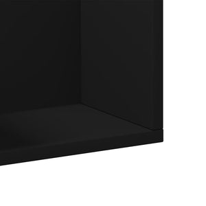 Ντουλάπια Τοίχου 2 τεμ. Μαύρα 75x18x16,5 εκ. Επεξεργασμένο Ξύλο
