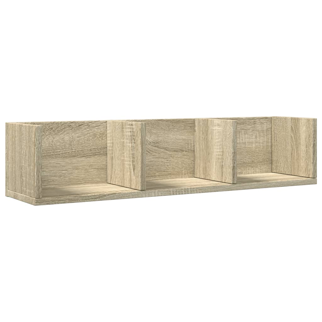 Ντουλάπι Τοίχου Sonoma Δρυς 75x18x16,5 εκ. Επεξεργασμένο Ξύλο - Pakobazaar