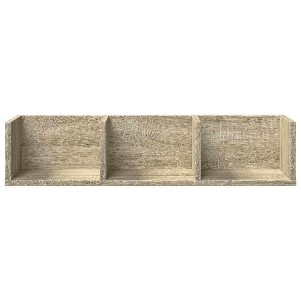 Ντουλάπι Τοίχου Sonoma Δρυς 75x18x16,5 εκ. Επεξεργασμένο Ξύλο - Pakobazaar