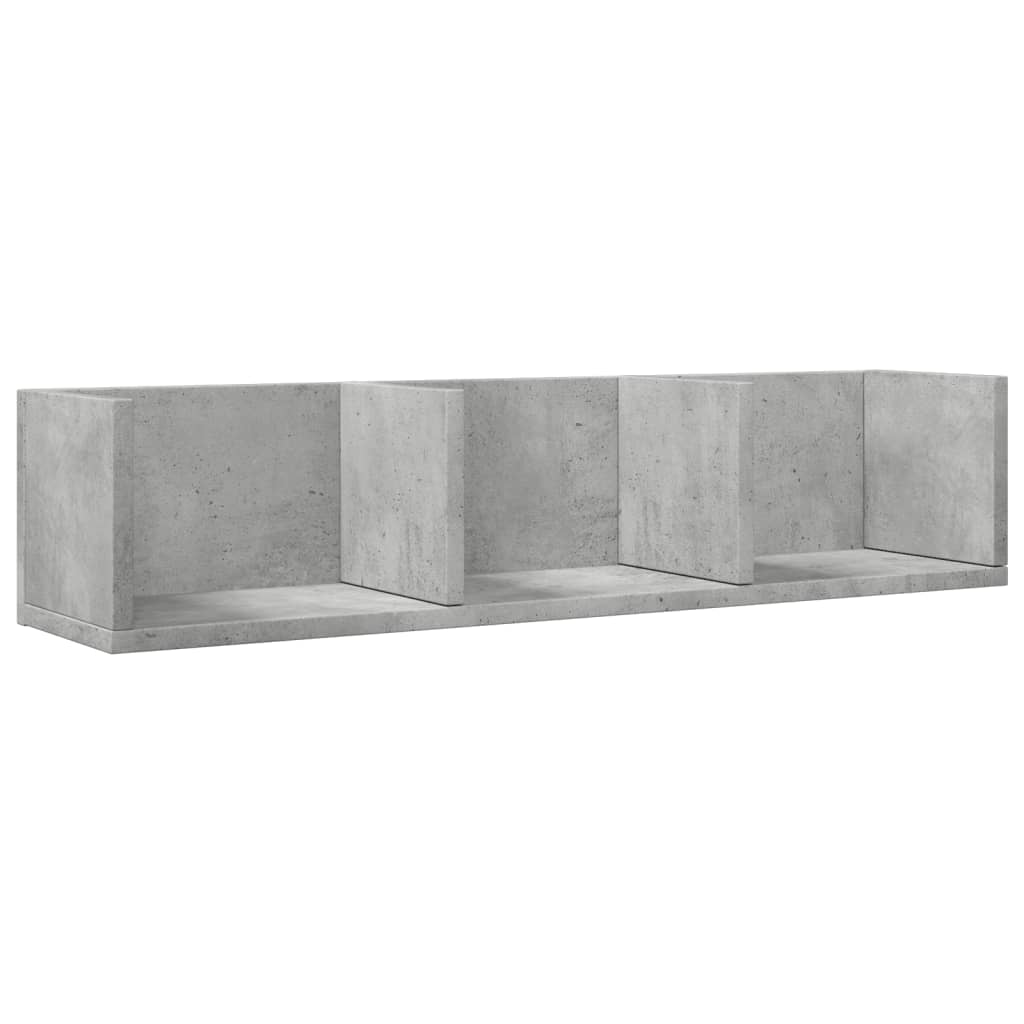 Ντουλάπι Τοίχου Γκρι Σκυρ. 75x18x16,5 εκ. Επεξεργασμένο Ξύλο