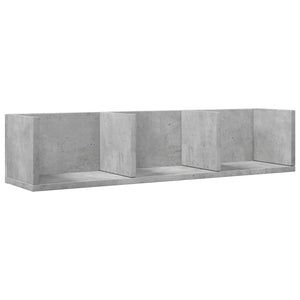 Ντουλάπια Τοίχου 2 τεμ. Γκρι Σκυρ. 75x18x16,5 εκ. Επεξ. Ξύλο