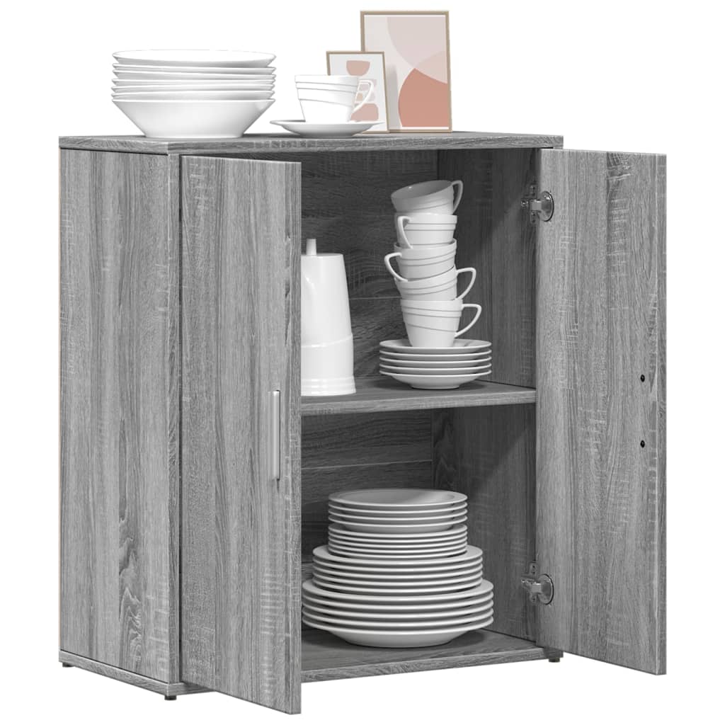 Βοηθητικό Ντουλάπι Γκρι Sonoma 60x31x70 εκ. Επεξεργασμένο Ξύλο - Pakobazaar