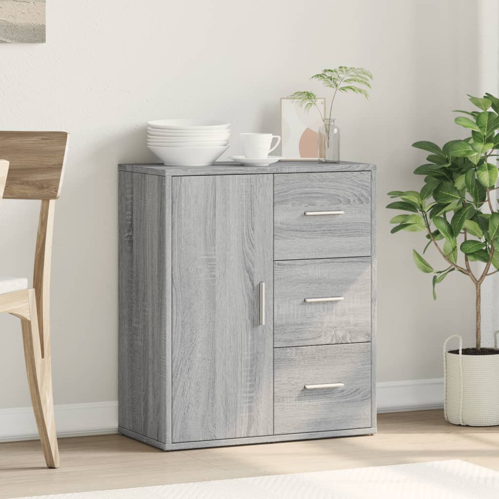 Βοηθητικό Ντουλάπι Γκρι Sonoma 60x31x70 εκ. Επεξεργασμένο Ξύλο - Pakobazaar
