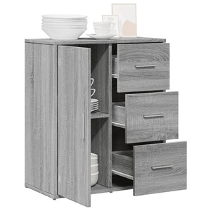 Βοηθητικό Ντουλάπι Γκρι Sonoma 60x31x70 εκ. Επεξεργασμένο Ξύλο - Pakobazaar