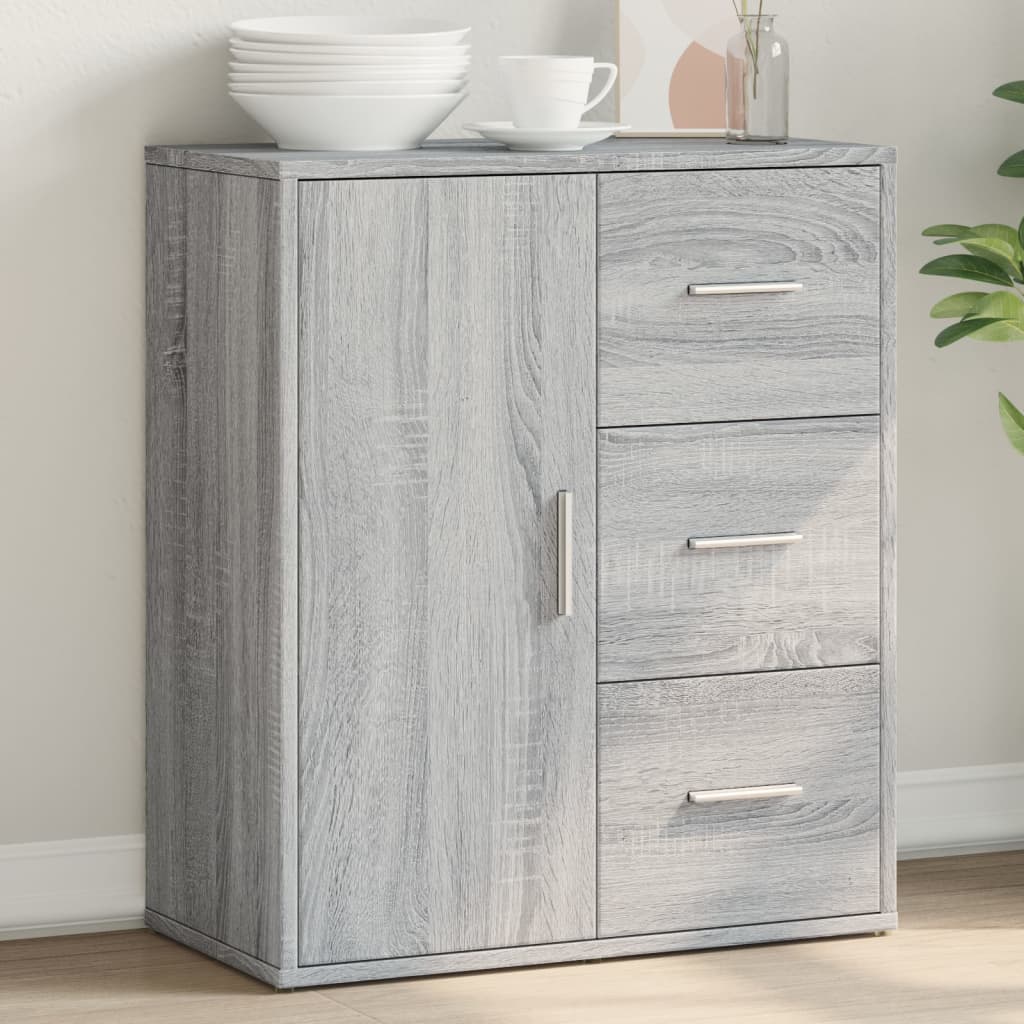 Βοηθητικό Ντουλάπι Γκρι Sonoma 60x31x70 εκ. Επεξεργασμένο Ξύλο - Pakobazaar