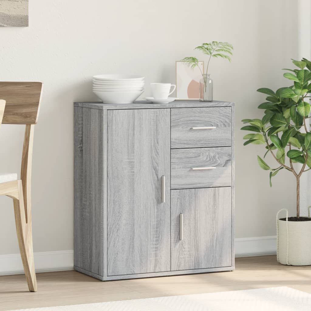 Βοηθητικό Ντουλάπι Γκρι Sonoma 60x31x70 εκ. Επεξεργασμένο Ξύλο - Pakobazaar