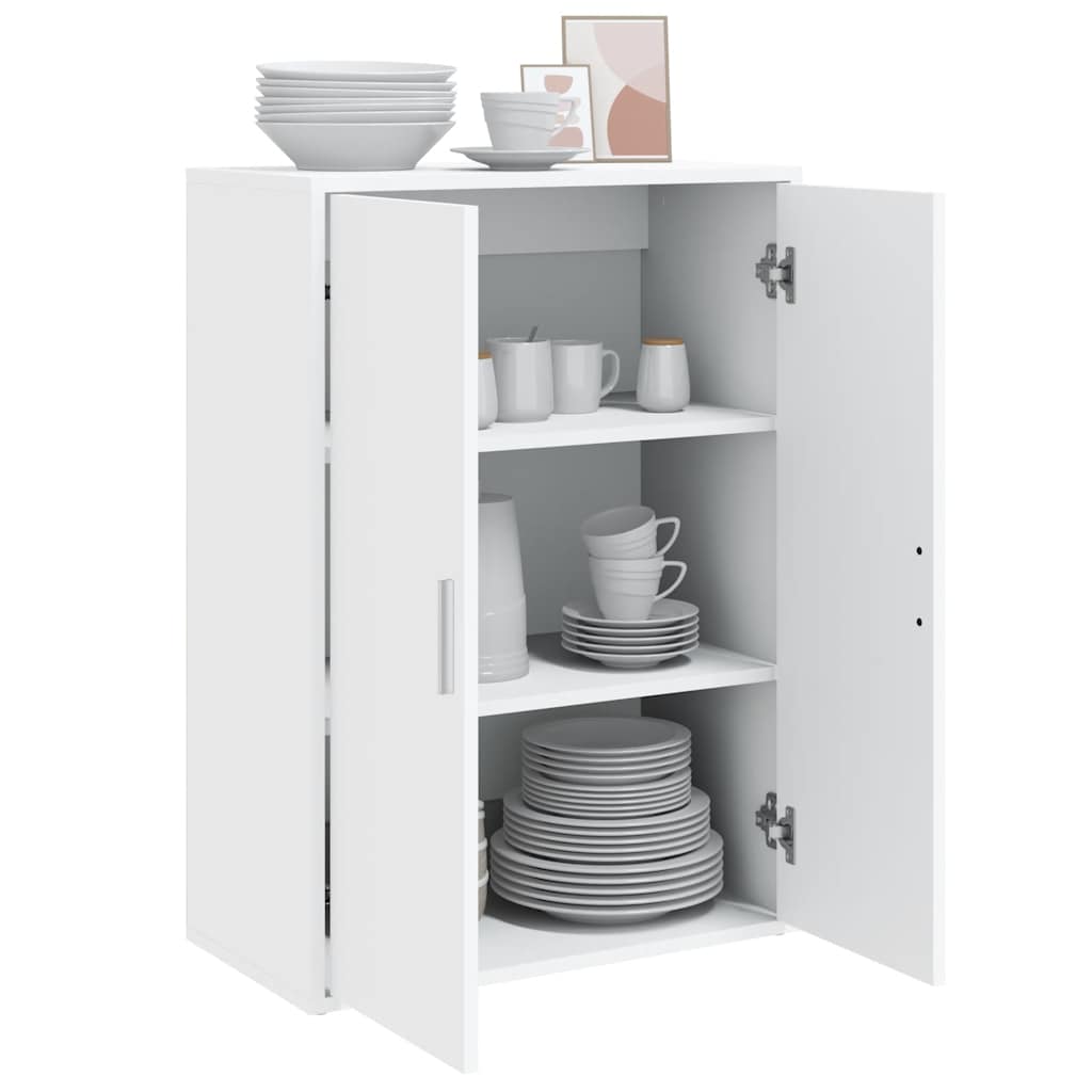 Βοηθητικό Ντουλάπι Λευκό 60x31x84 εκ. από Επεξεργασμένο Ξύλο - Pakobazaar