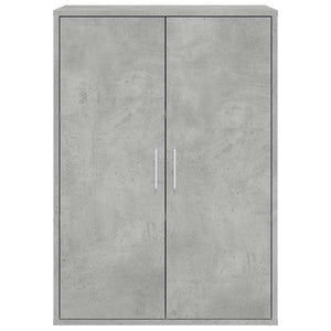 Ντουλάπι Γκρι Σκυροδέματος 60x31x84 εκ. Επεξεργασμένο Ξύλο - Pakobazaar