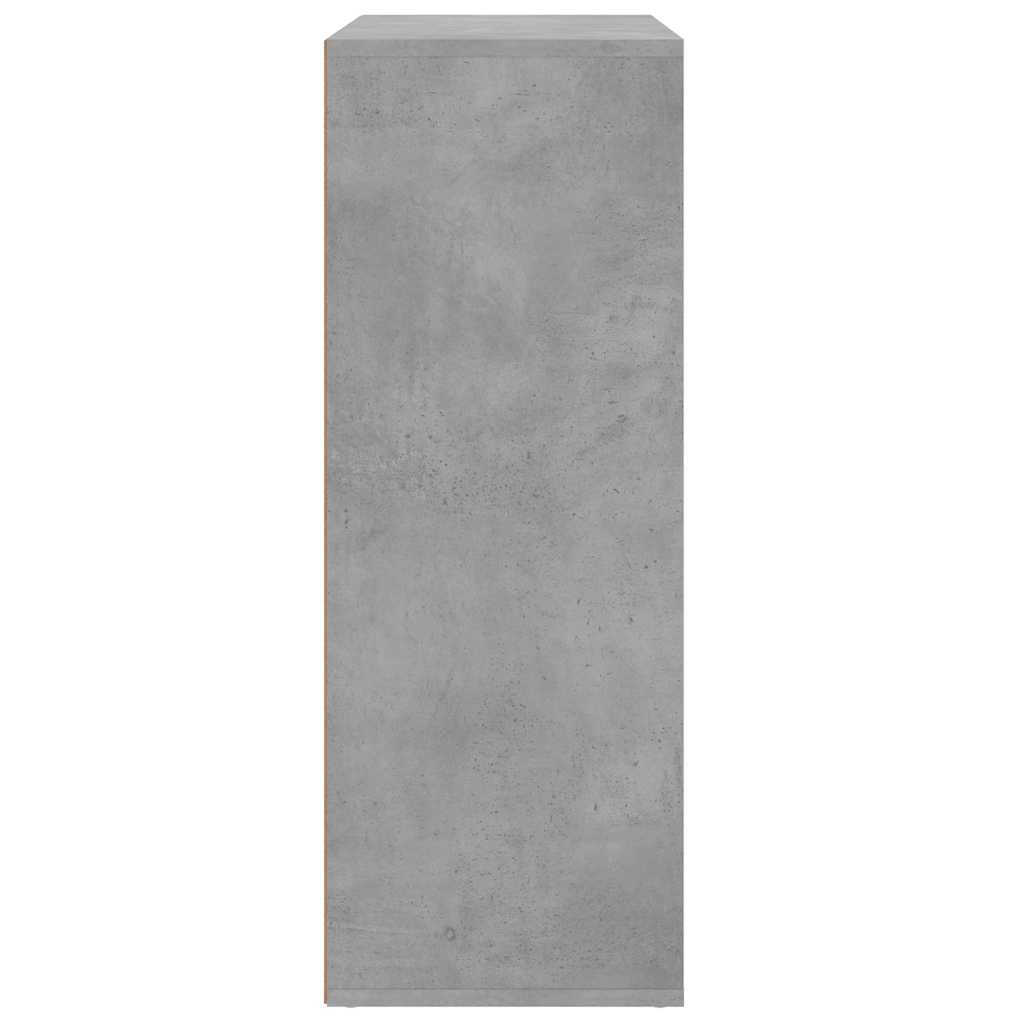 Ντουλάπι Γκρι Σκυροδέματος 60x31x84 εκ. Επεξεργασμένο Ξύλο - Pakobazaar
