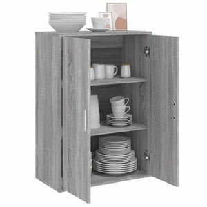 Ντουλάπι Γκρι Sonoma 60x31x84 εκ. από Επεξεργασμένο Ξύλο - Pakobazaar