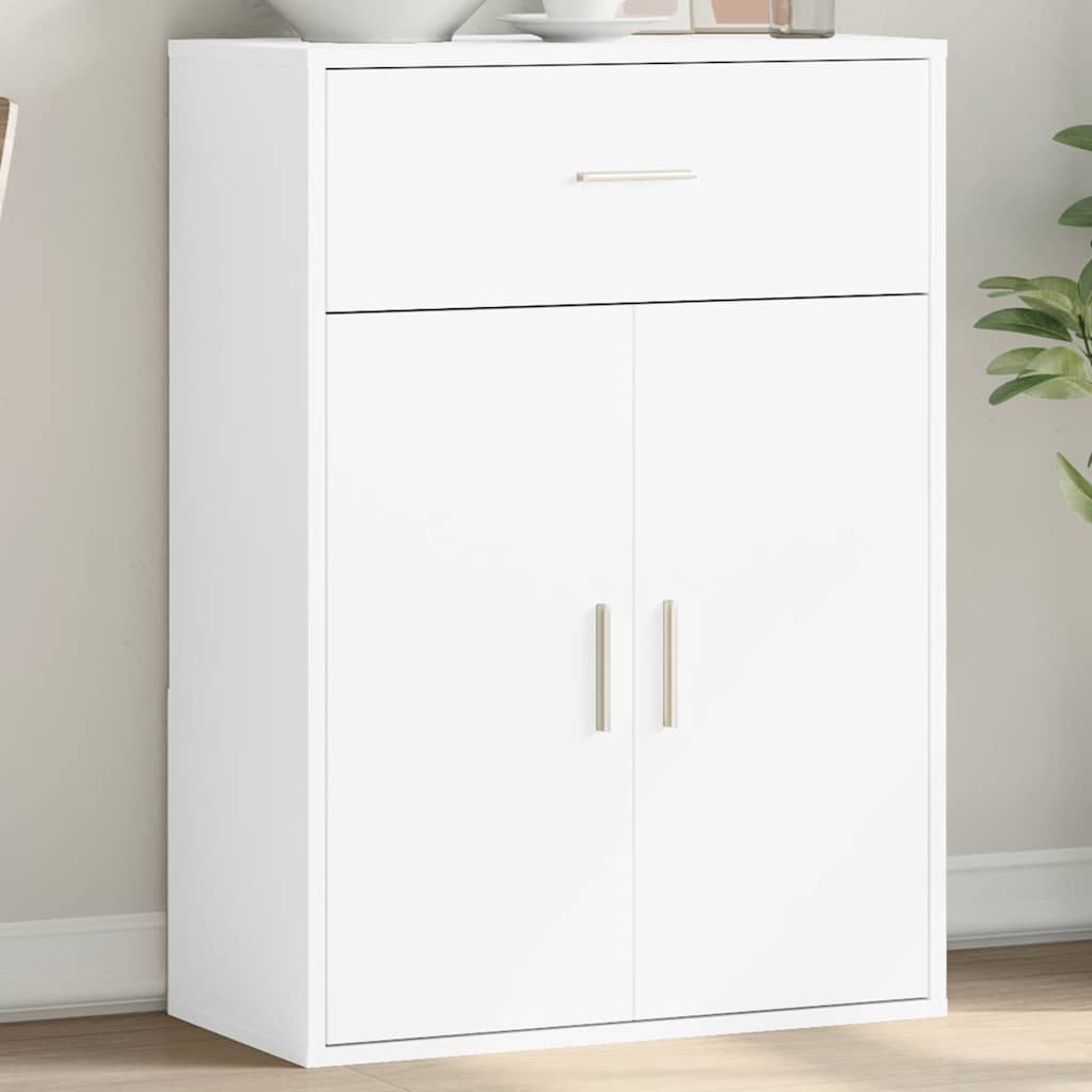 Βοηθητικό Ντουλάπι Λευκό 60x30x84 εκ. από Επεξεργασμένο Ξύλο - Pakobazaar