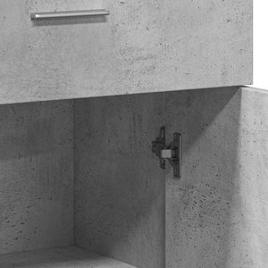 Ντουλάπι Γκρι Σκυροδέματος 60x30x84 εκ. Επεξεργασμένο Ξύλο