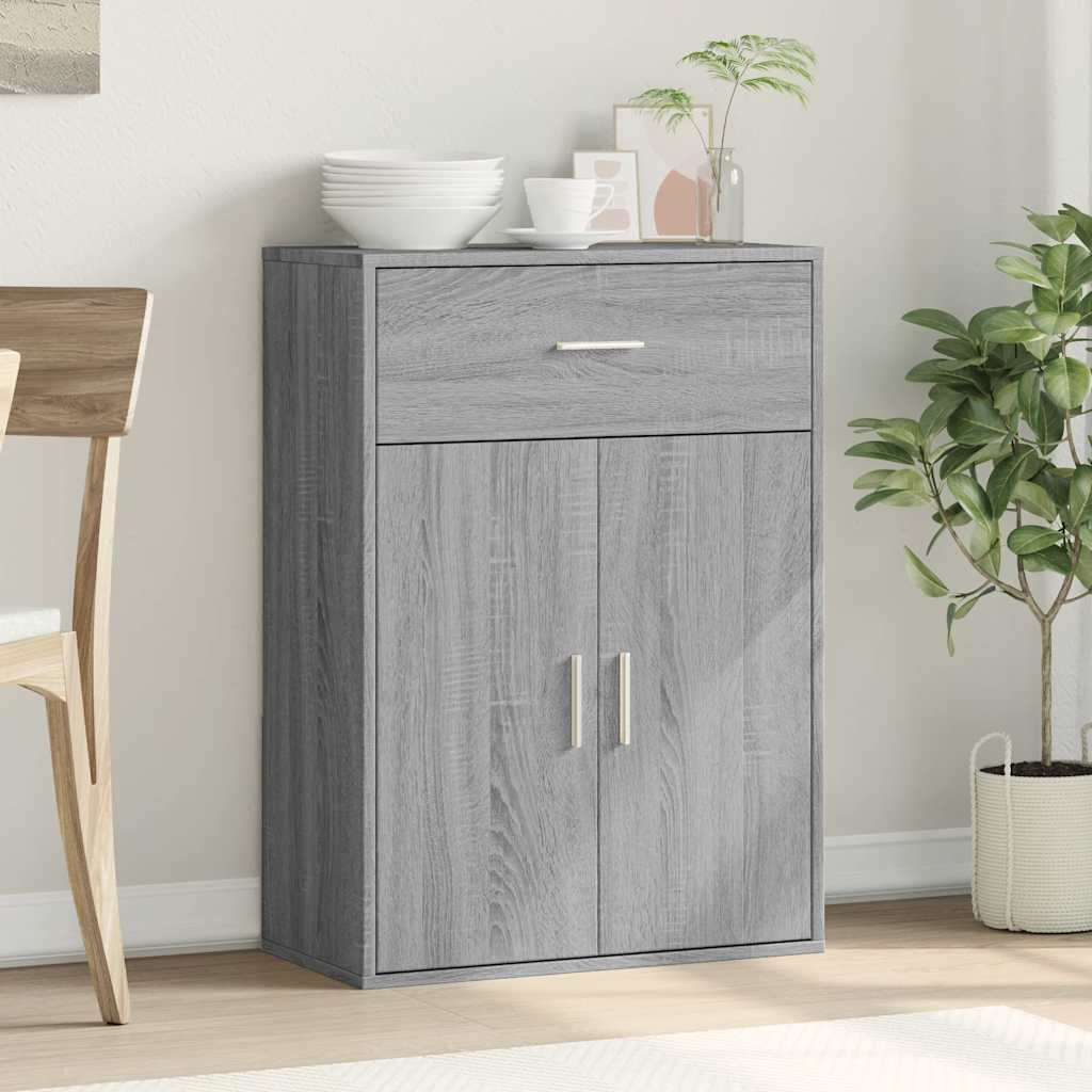 Ντουλάπι Γκρι Sonoma 60x30x84 εκ. από Επεξεργασμένο Ξύλο
