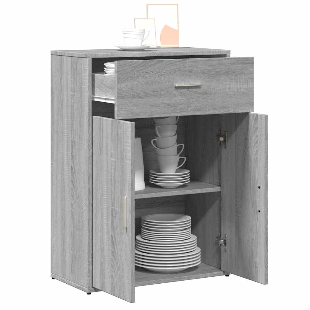 Ντουλάπι Γκρι Sonoma 60x30x84 εκ. από Επεξεργασμένο Ξύλο
