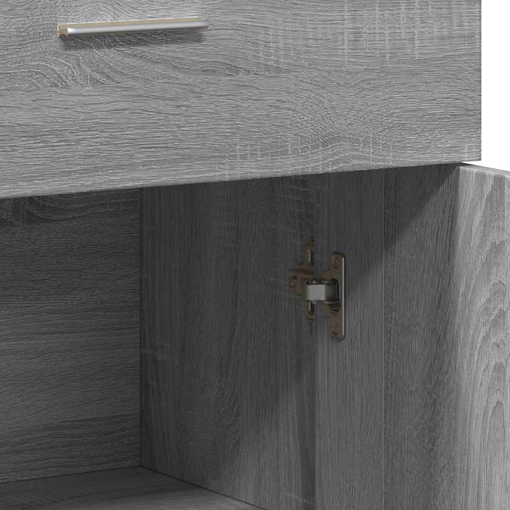 Ντουλάπι Γκρι Sonoma 60x30x84 εκ. από Επεξεργασμένο Ξύλο