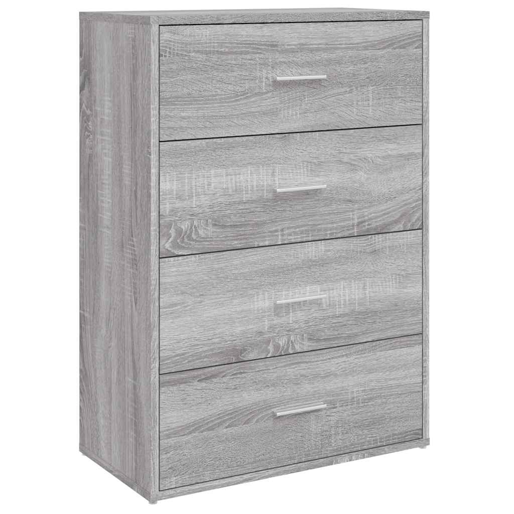 Μπουφές Γκρι Sonoma 60x31x84 εκ. από Επεξεργασμένο Ξύλο