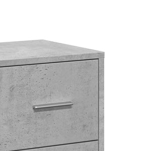 Ντουλάπι Γκρι Σκυροδέματος 60x31x84 εκ. Επεξεργασμένο Ξύλο - Pakobazaar