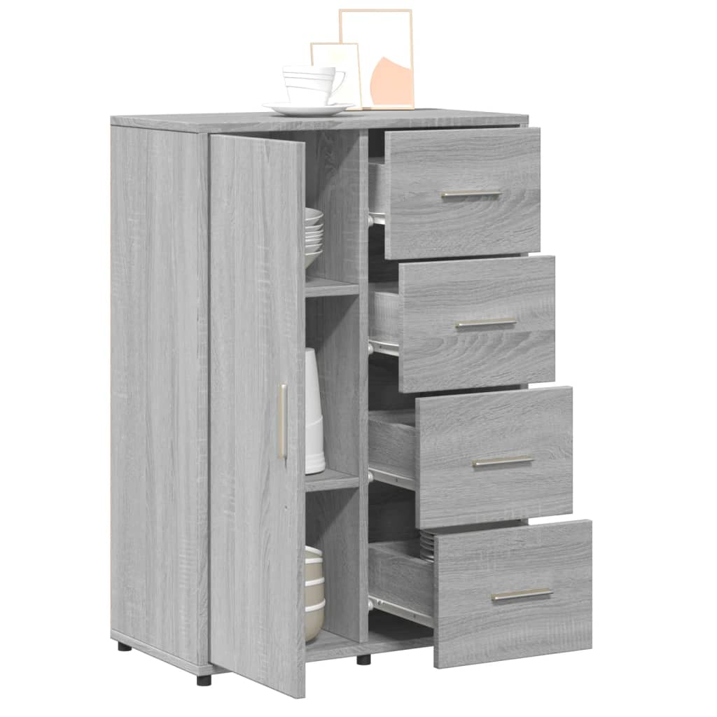 Ντουλάπι Γκρι Sonoma 60x31x84 εκ. από Επεξεργασμένο Ξύλο