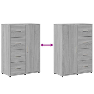 Ντουλάπι Γκρι Sonoma 60x31x84 εκ. από Επεξεργασμένο Ξύλο