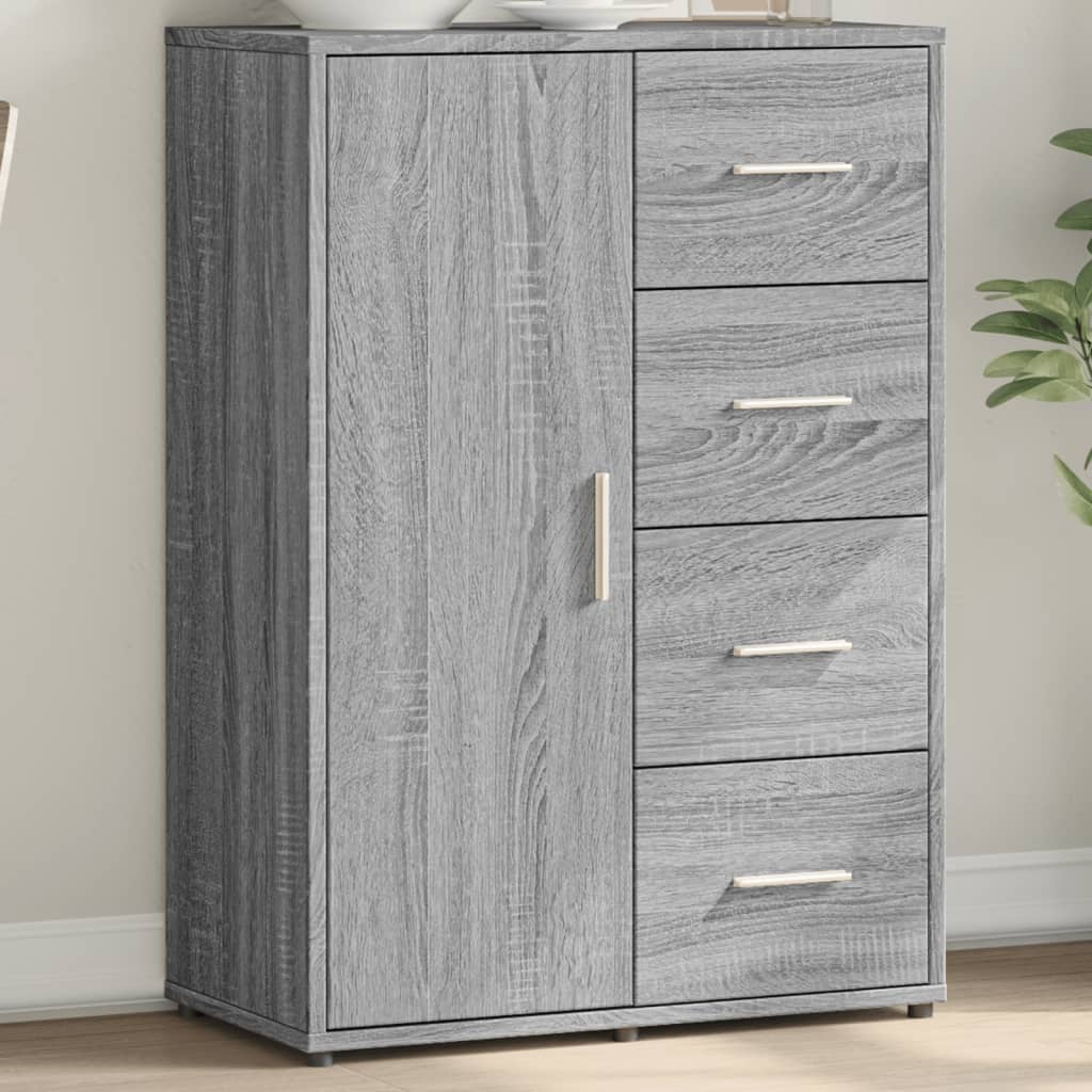 Ντουλάπι Γκρι Sonoma 60x31x84 εκ. από Επεξεργασμένο Ξύλο