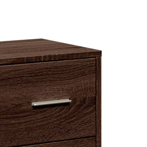 Συρταριέρα Καφέ Δρυς 60 x 31 x 84 εκ. από Επεξεργασμένο Ξύλο - Pakobazaar