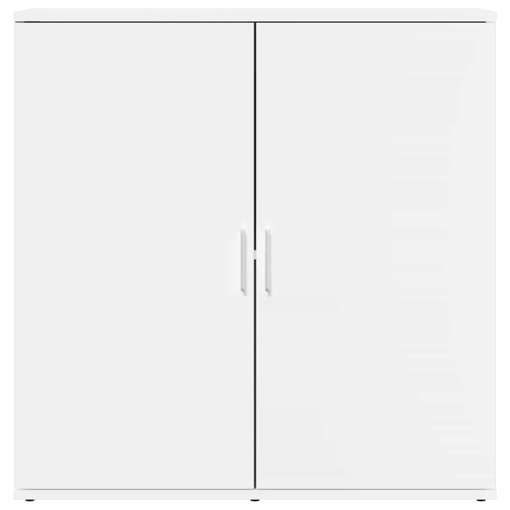 Ραφιέρα Λευκή 79 x 38 x 80 εκ. από Επεξεργασμένο Ξύλο - Pakobazaar