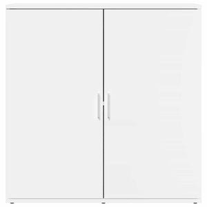 Ραφιέρα Λευκή 79 x 38 x 80 εκ. από Επεξεργασμένο Ξύλο - Pakobazaar