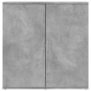 Ντουλάπι Γκρι Σκυροδέματος 79x38x80 εκ. Επεξεργασμένο Ξύλο
