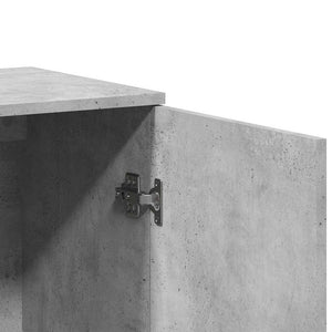 Ντουλάπι Γκρι Σκυροδέματος 79x38x80 εκ. Επεξεργασμένο Ξύλο