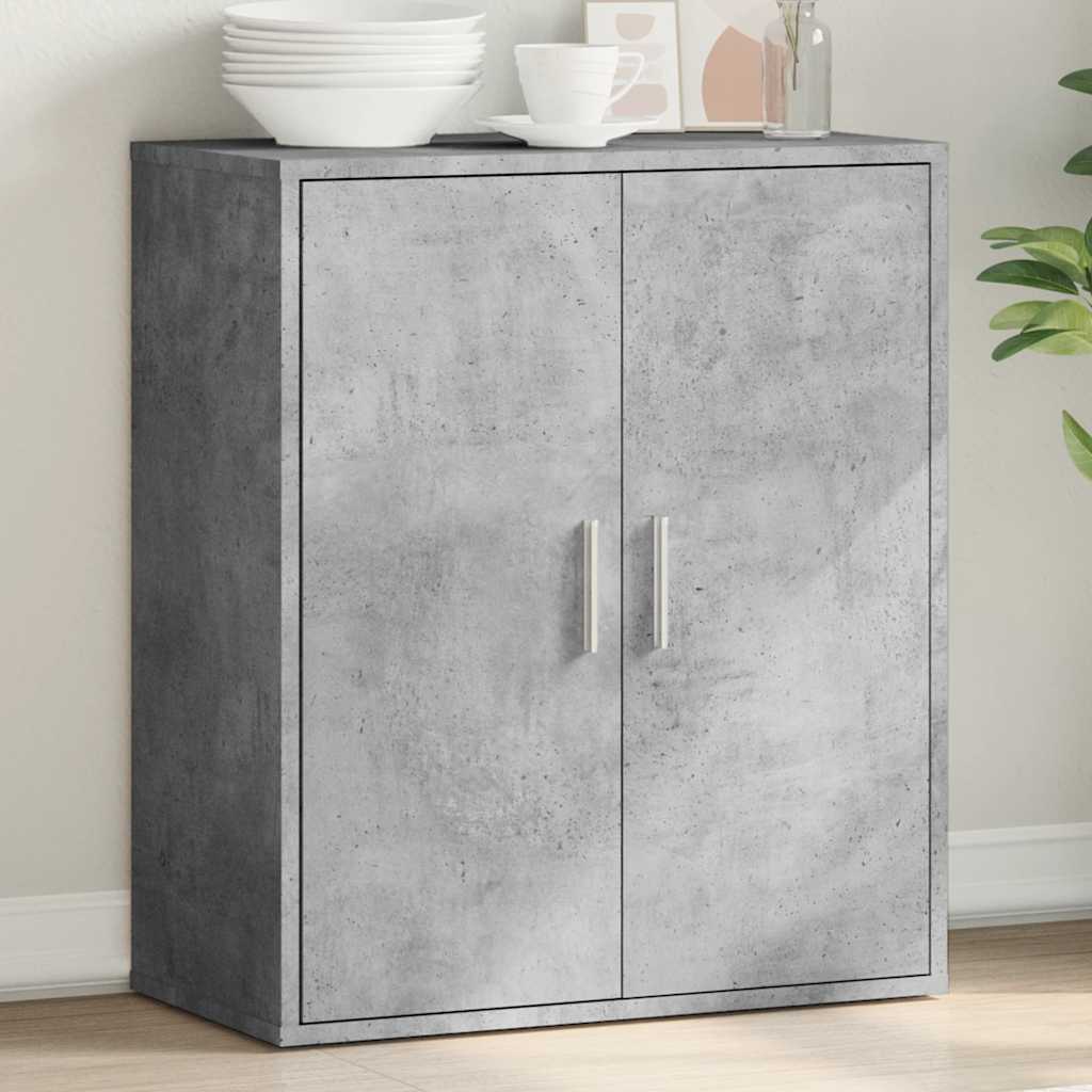 Ντουλάπι Γκρι Σκυροδέματος 79x38x80 εκ. Επεξεργασμένο Ξύλο