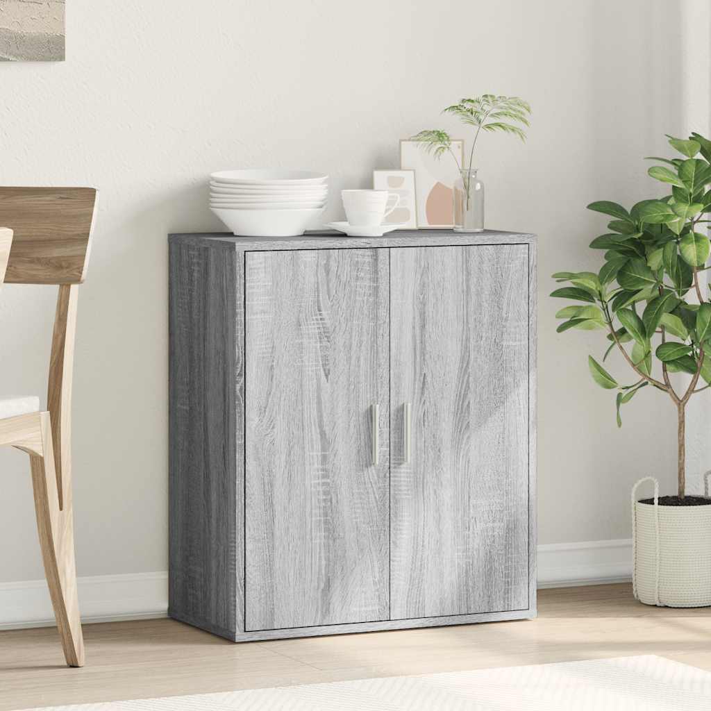 Μπουφές Γκρι Sonoma 79x38x80 εκ. από Επεξεργασμένο Ξύλο