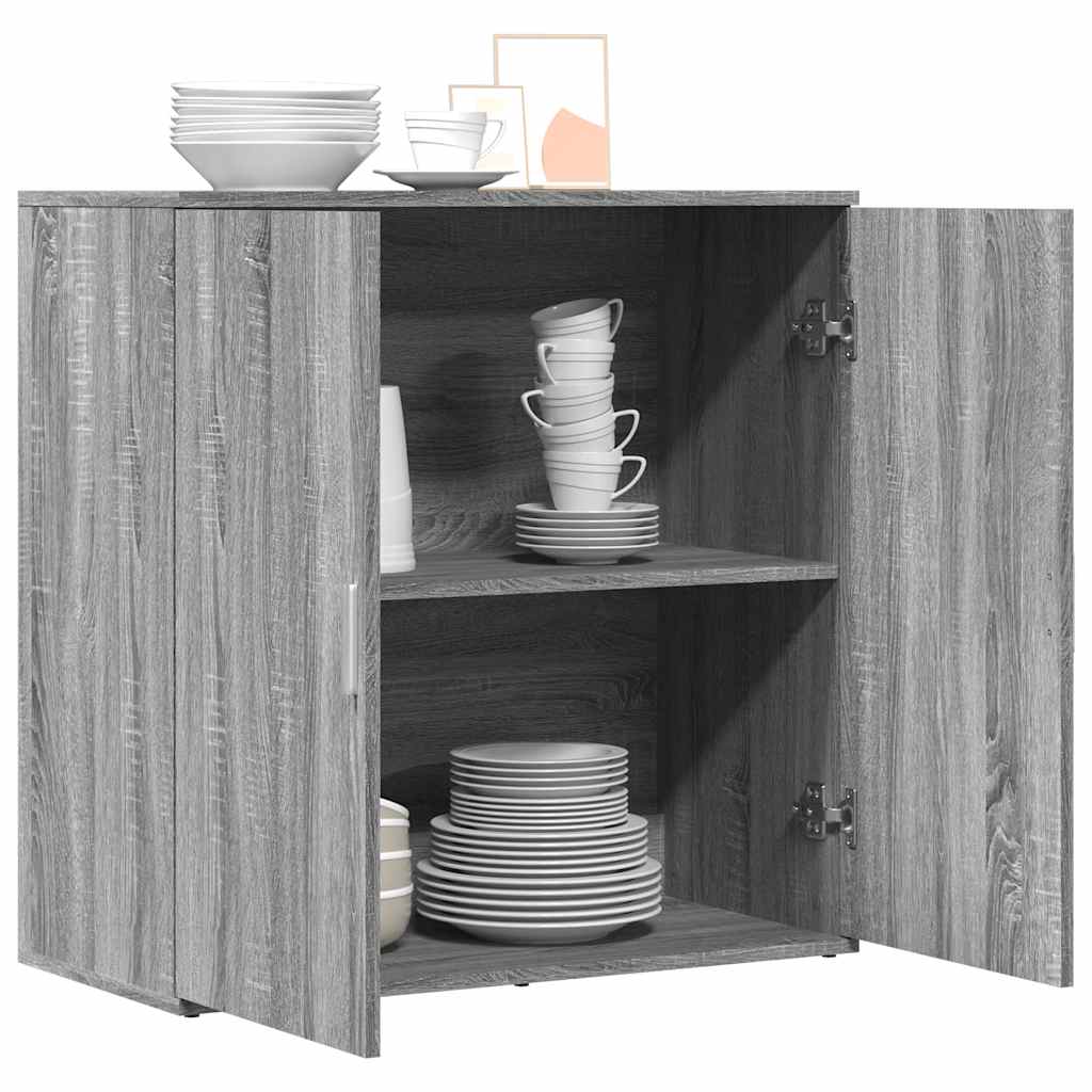 Μπουφές Γκρι Sonoma 79x38x80 εκ. από Επεξεργασμένο Ξύλο