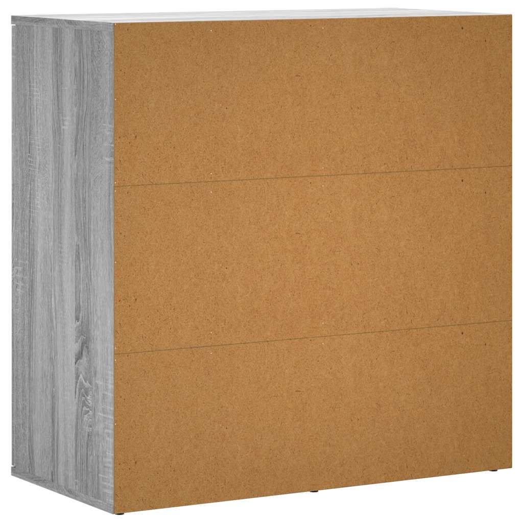Μπουφές Γκρι Sonoma 79x38x80 εκ. από Επεξεργασμένο Ξύλο