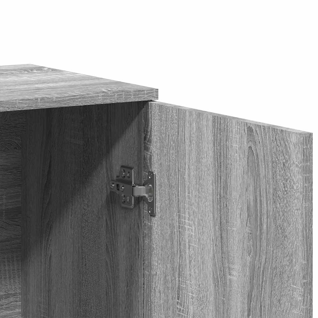 Μπουφές Γκρι Sonoma 79x38x80 εκ. από Επεξεργασμένο Ξύλο