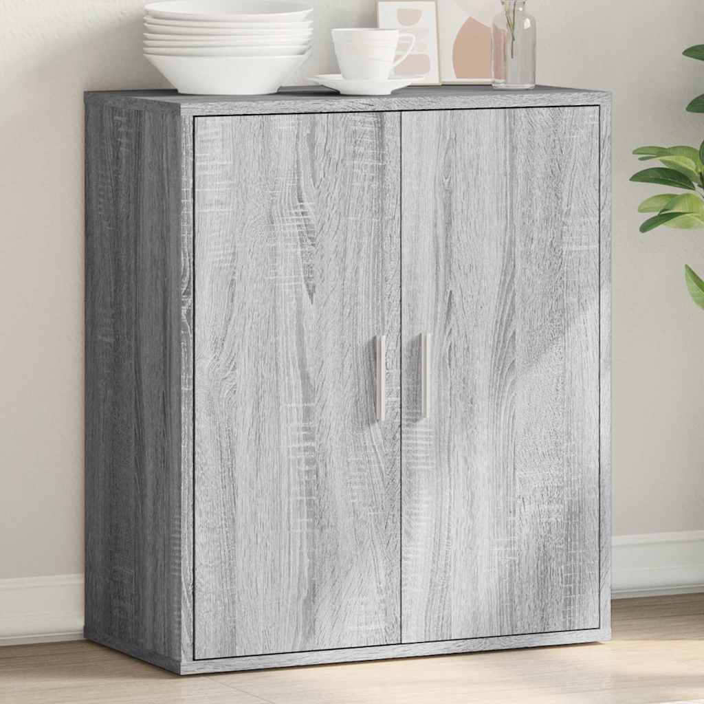 Μπουφές Γκρι Sonoma 79x38x80 εκ. από Επεξεργασμένο Ξύλο