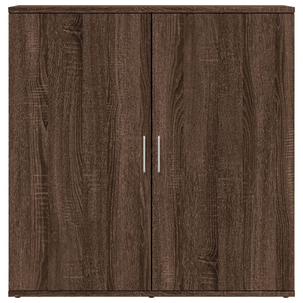 Βοηθητικό Ντουλάπι Καφέ Δρυς 79x38x80εκ. από Επεξεργασμένο Ξύλο