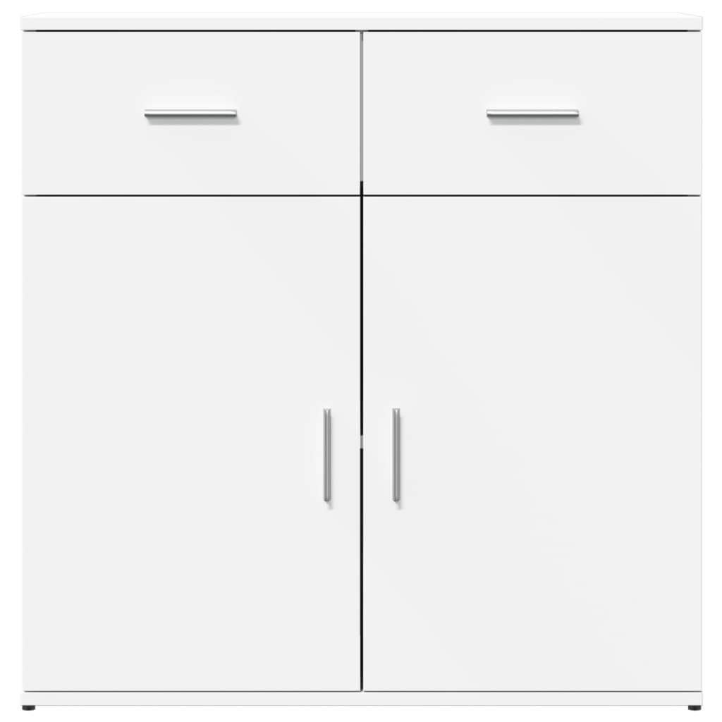 Ραφιέρα Λευκή 79 x 38 x 80 εκ. από Επεξεργασμένο Ξύλο - Pakobazaar