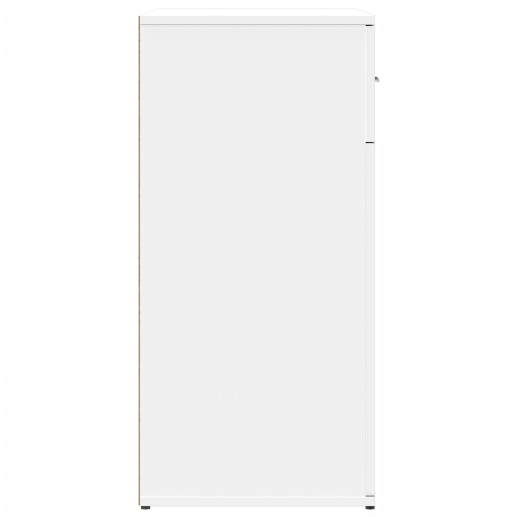Ραφιέρα Λευκή 79 x 38 x 80 εκ. από Επεξεργασμένο Ξύλο - Pakobazaar