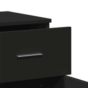 Ραφιέρα Μαύρη 79 x 38 x 80 εκ. από Επεξεργασμένο Ξύλο - Pakobazaar