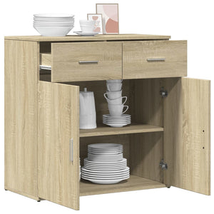 Ντουλάπι Sonoma Δρυς 79x38x80 εκ. Επεξεργασμένο Ξύλο - Pakobazaar