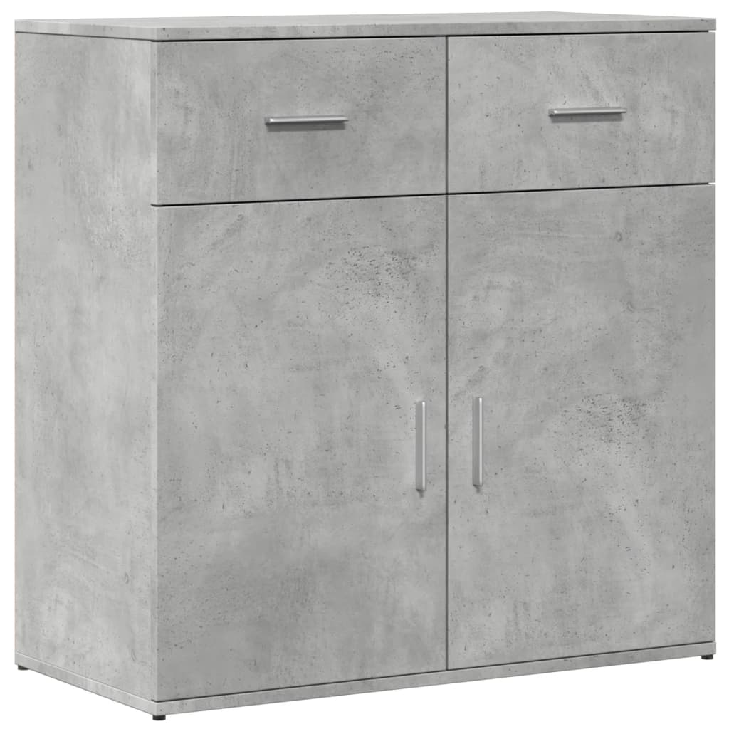 Ντουλάπι Γκρι Σκυροδέματος 79x38x80 εκ. Επεξεργασμένο Ξύλο - Pakobazaar