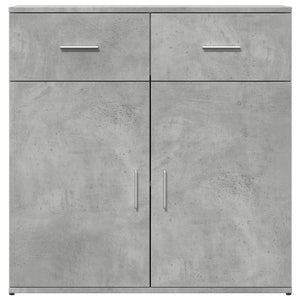 Ντουλάπι Γκρι Σκυροδέματος 79x38x80 εκ. Επεξεργασμένο Ξύλο - Pakobazaar