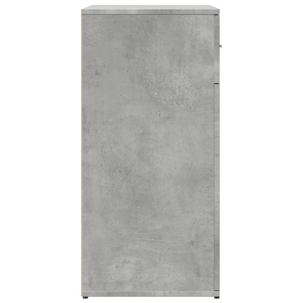 Ντουλάπι Γκρι Σκυροδέματος 79x38x80 εκ. Επεξεργασμένο Ξύλο - Pakobazaar