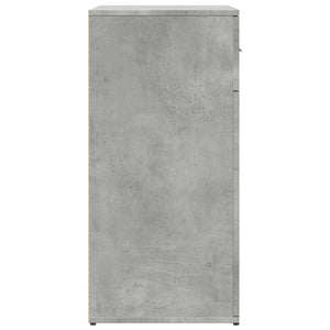 Ντουλάπι Γκρι Σκυροδέματος 79x38x80 εκ. Επεξεργασμένο Ξύλο - Pakobazaar