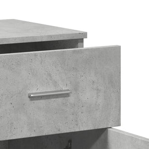 Ντουλάπι Γκρι Σκυροδέματος 79x38x80 εκ. Επεξεργασμένο Ξύλο - Pakobazaar