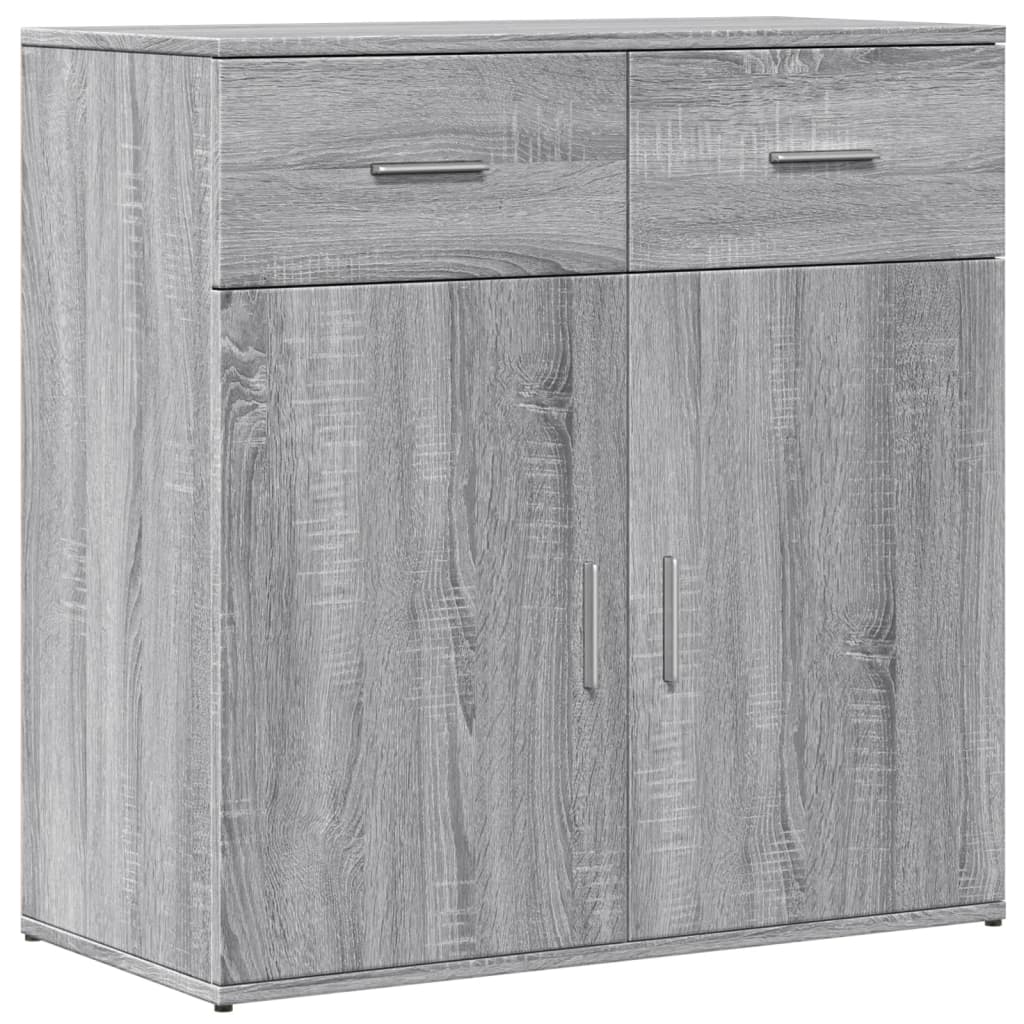 Μπουφές Γκρι Sonoma 79x38x80 εκ. από Επεξεργασμένο Ξύλο - Pakobazaar